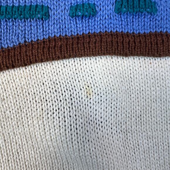 VTG Mac Divots Golf Canada 3D Knitted Cosby Coogi Golfling Style 90s Sweater XL - Picture 12 of 13